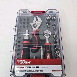 Red and Black 38-Piece Stubby Tool Set